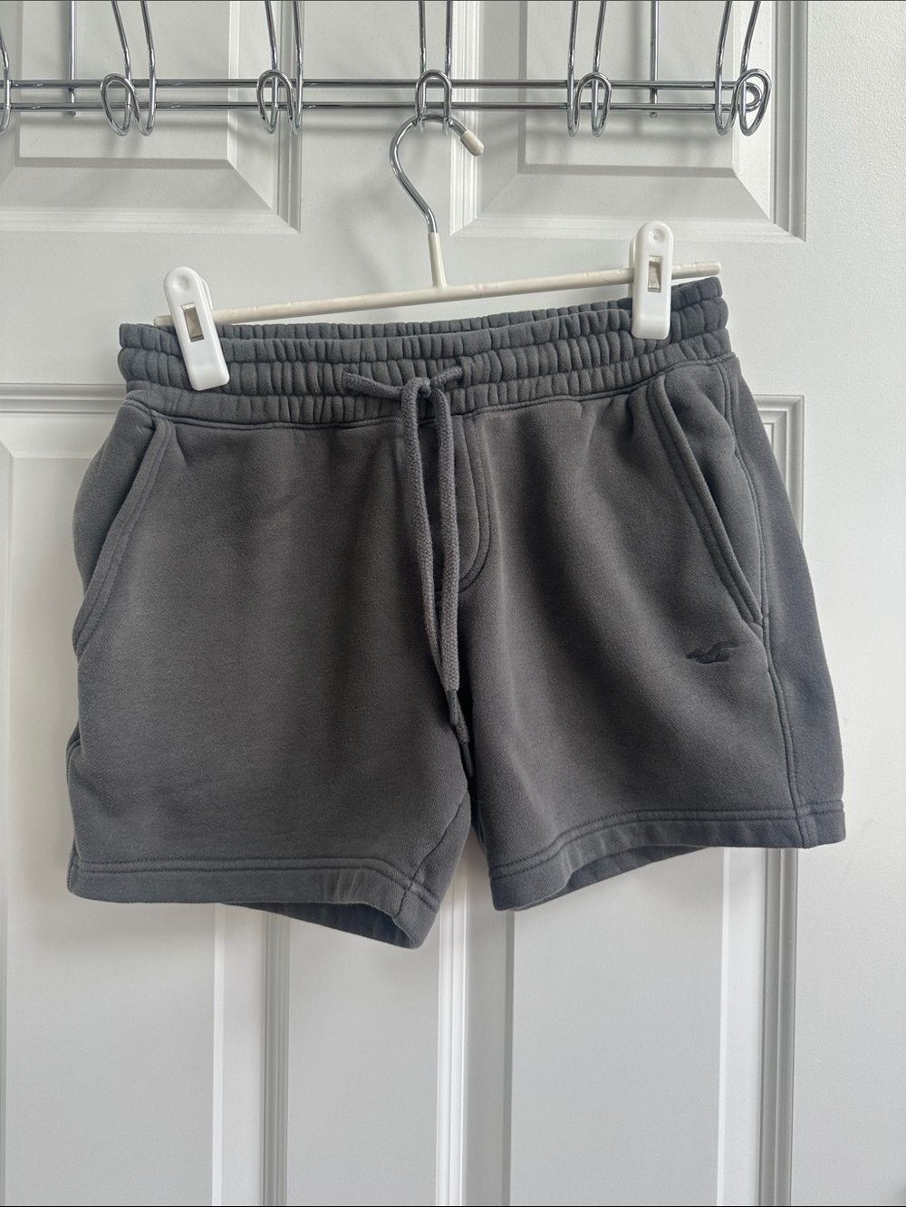 Hollister Men’s Charcoal Fleece Shorts